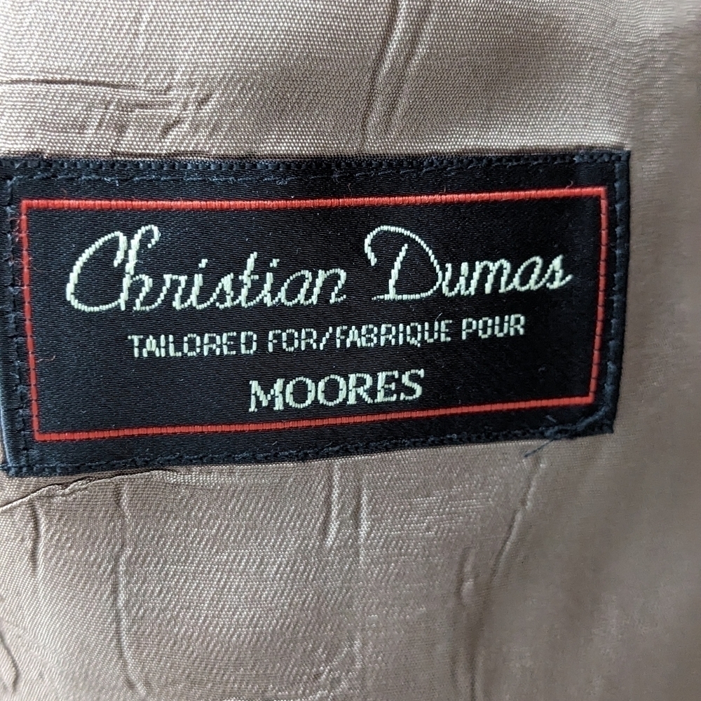 Moores Christian Dumas men's plaid tailored wool blazer size 42R - Picture 3 of 12